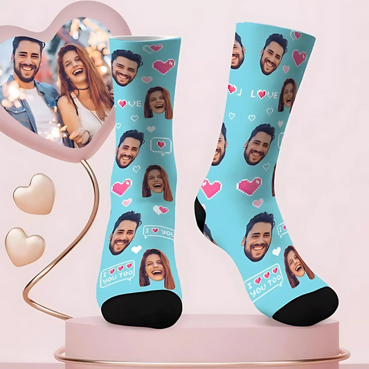 Chaussettes Personnalisées Photo I Couple